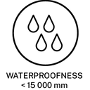 Waterproofness 15000mm