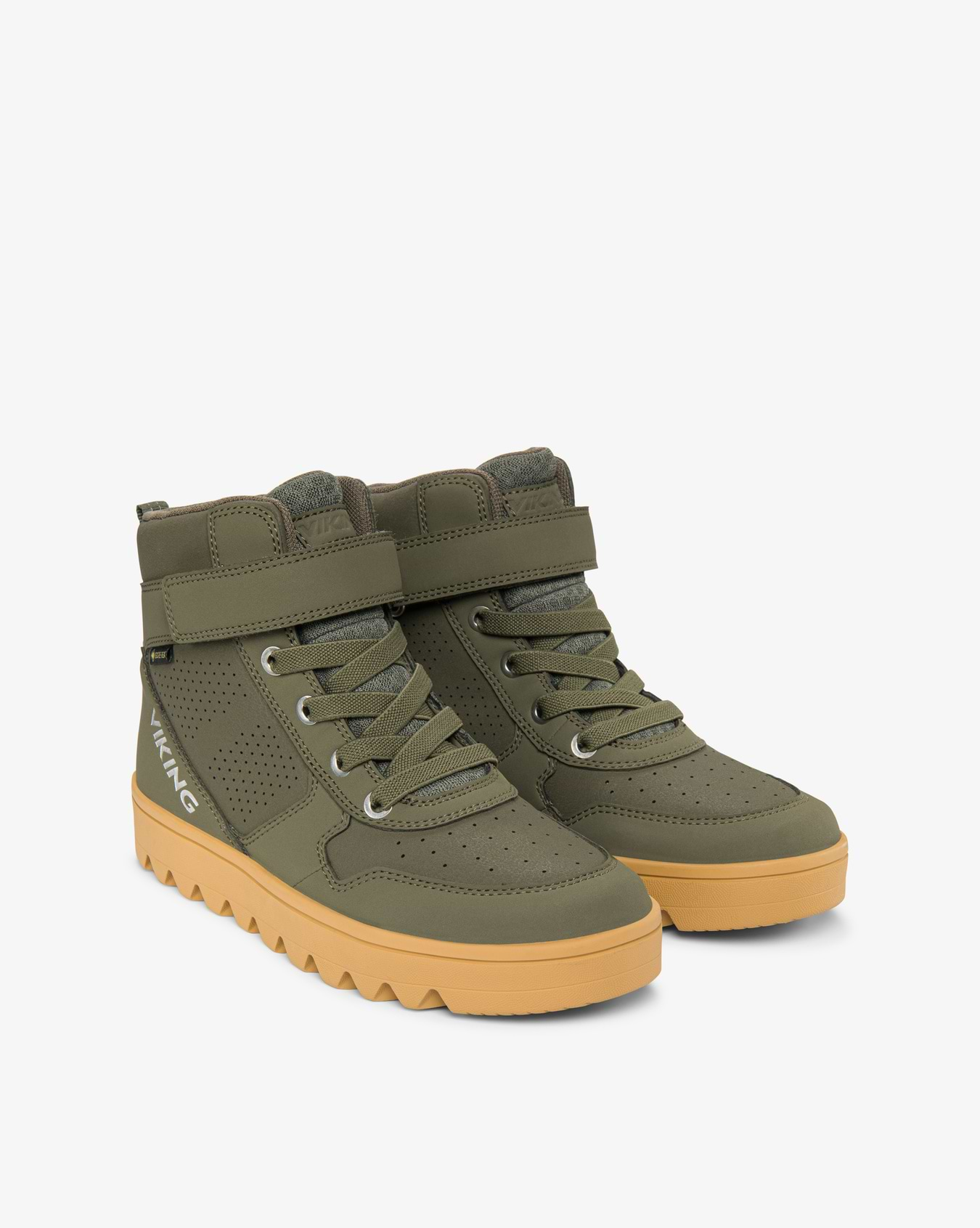 Viking Fleek Mid GTX 1V Jr Green Gore-Tex Velcro