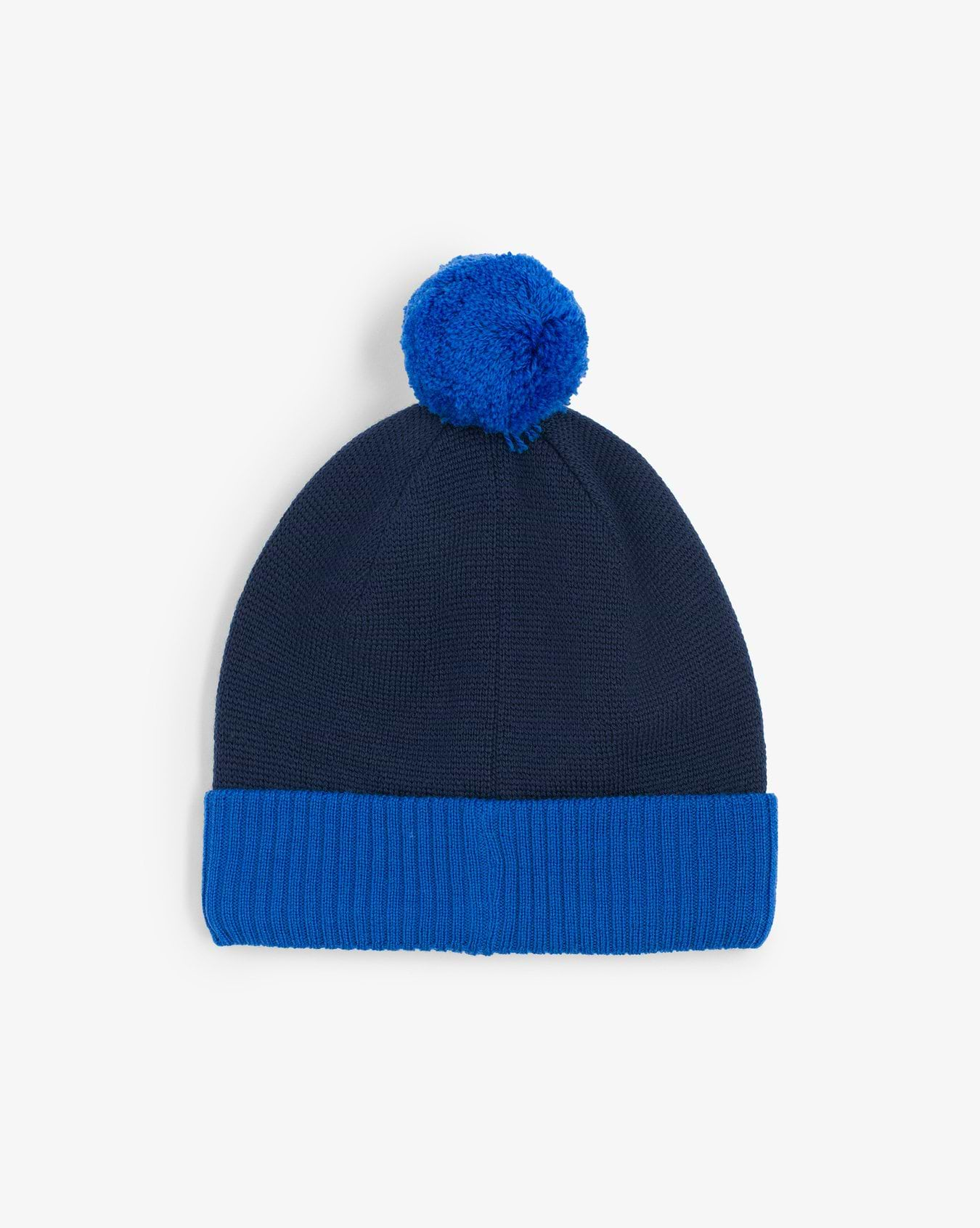 Viking Toasty Beanie Wool Pom Pom Kids Blue