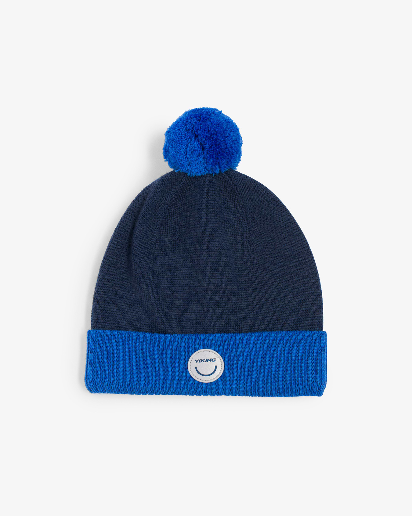 Viking Toasty Beanie Wool Pom Pom Kids Blue