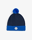 Viking Toasty Beanie Wool Pom Pom Kids Blue