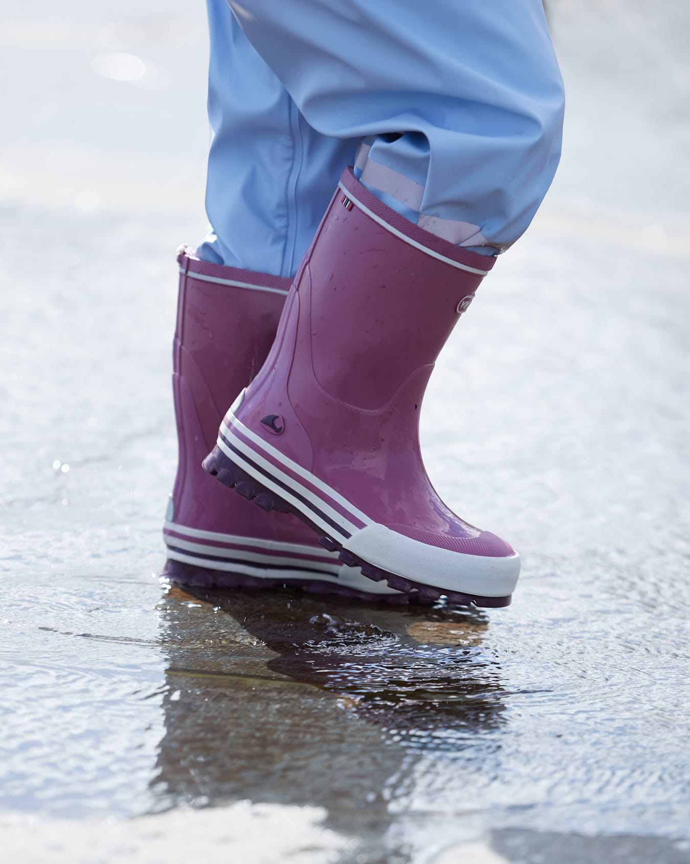 Jolly Fuchsia/White Rubber Boot