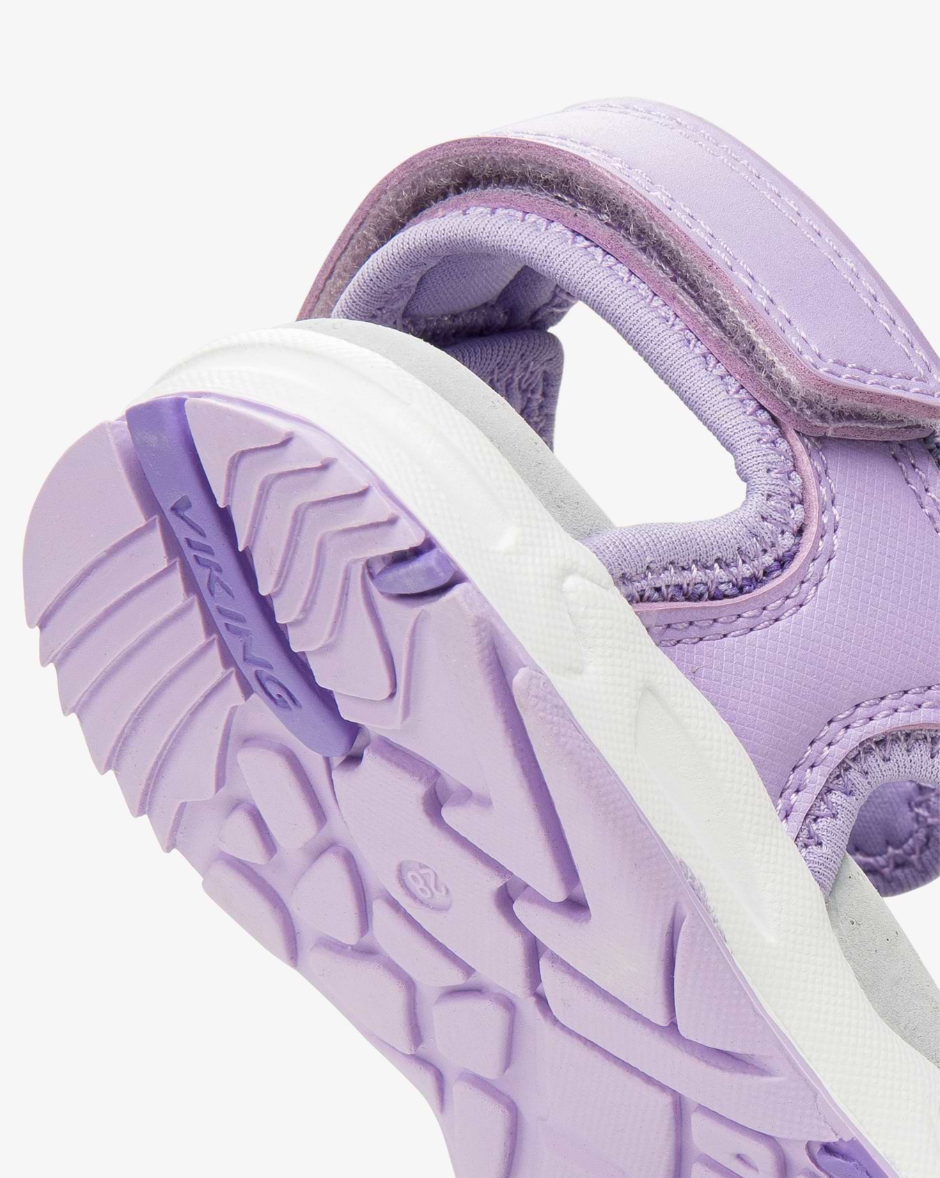 Viking Anchor Kids Sandals Purple Velcro 