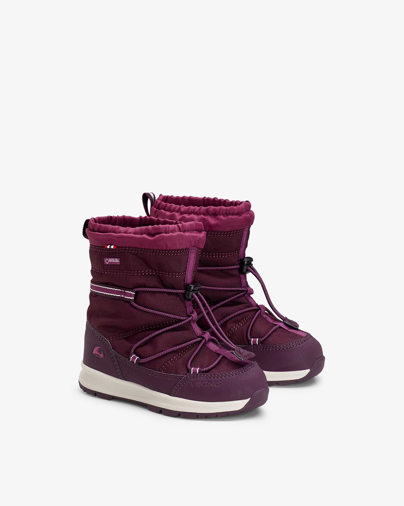Viking Oksval Kids Winter Shoes Purple Gore-Tex Speedlace 