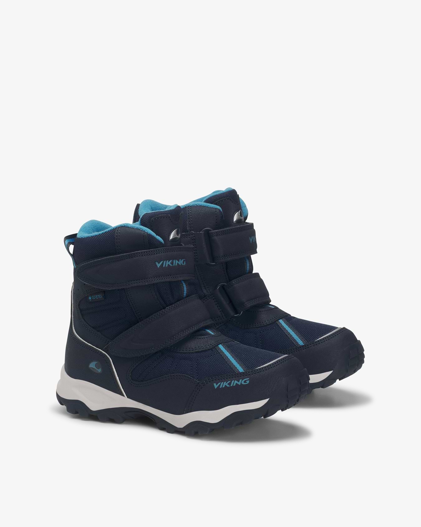 Viking Beito Jr Winter Shoes Blue Gore-Tex Velcro 