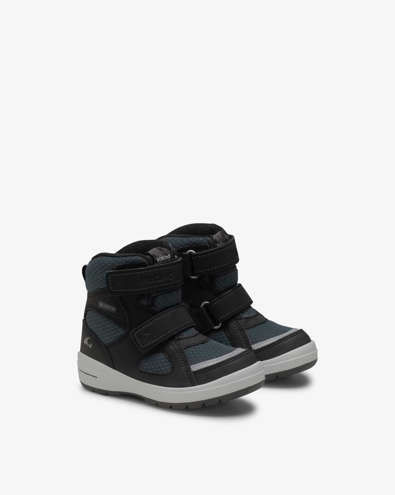 Viking Spro Kids Winter Shoes Black Gore-Tex Velcro