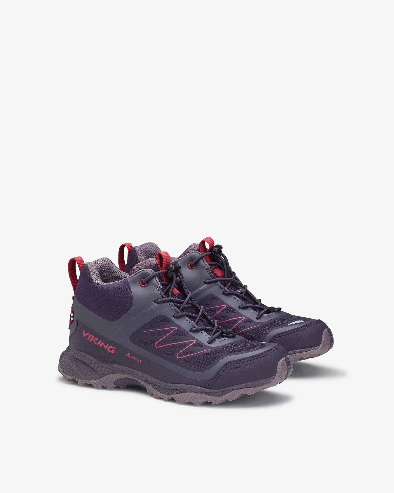 Tind Mid GTX Mid Grey / Ruby Red Hiking