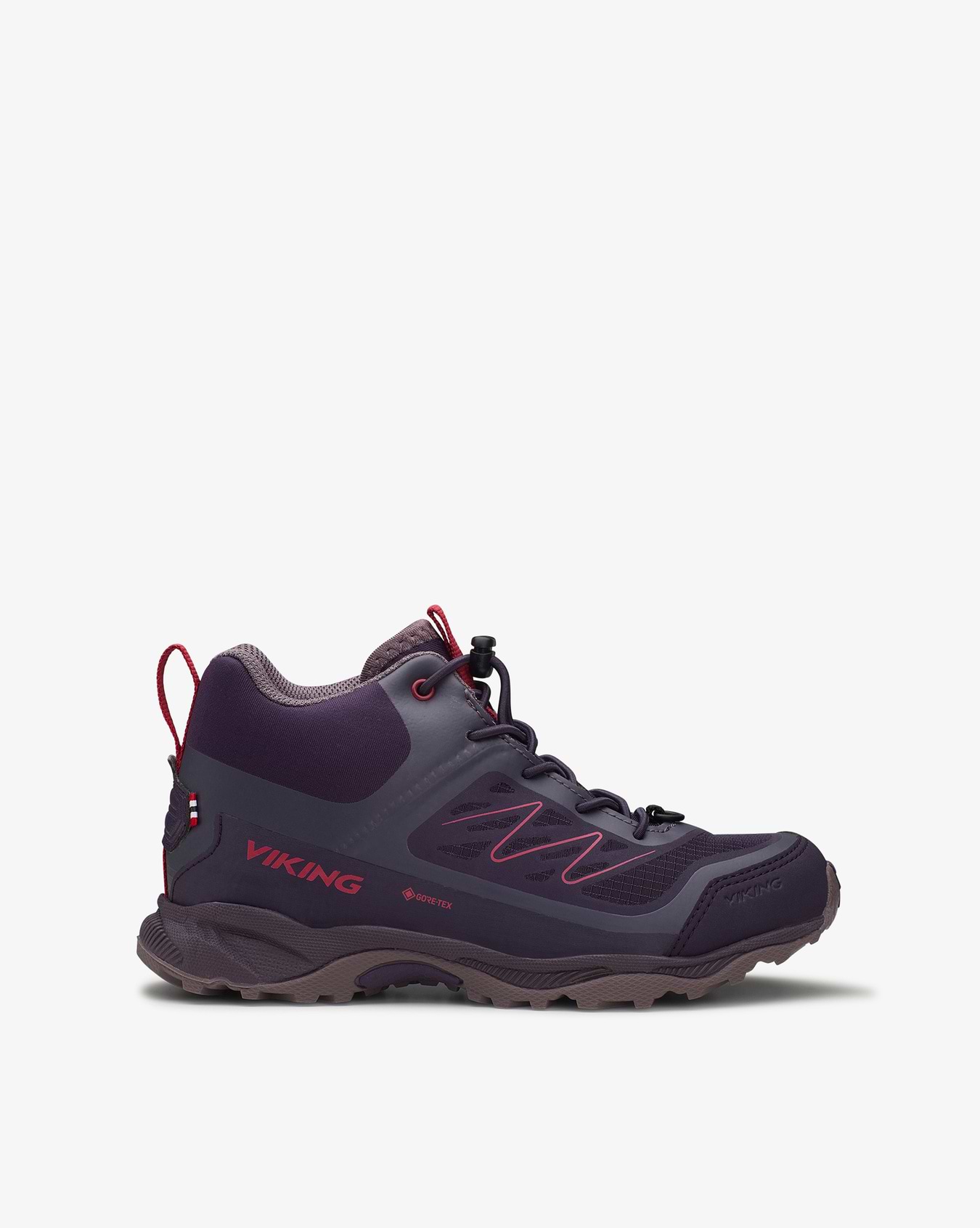 Tind Mid GTX Mid Grey / Ruby Red Hiking