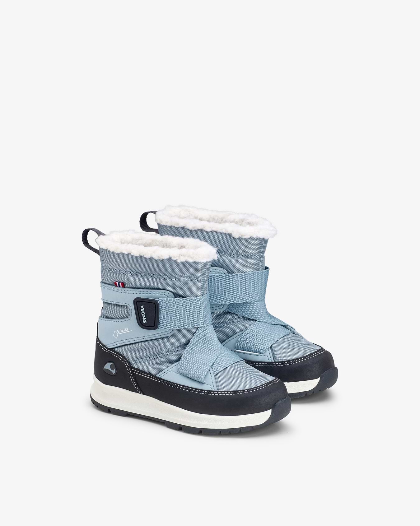 Viking Verglas Kids Winter Shoes Blue Gore-Tex Velcro