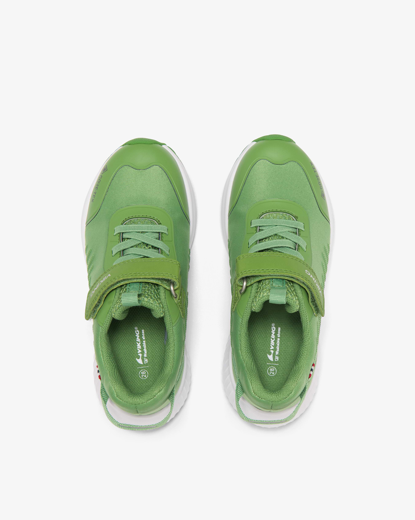 Viking Aery Tau Kids Sneaker Green Gore-Tex Velcro
