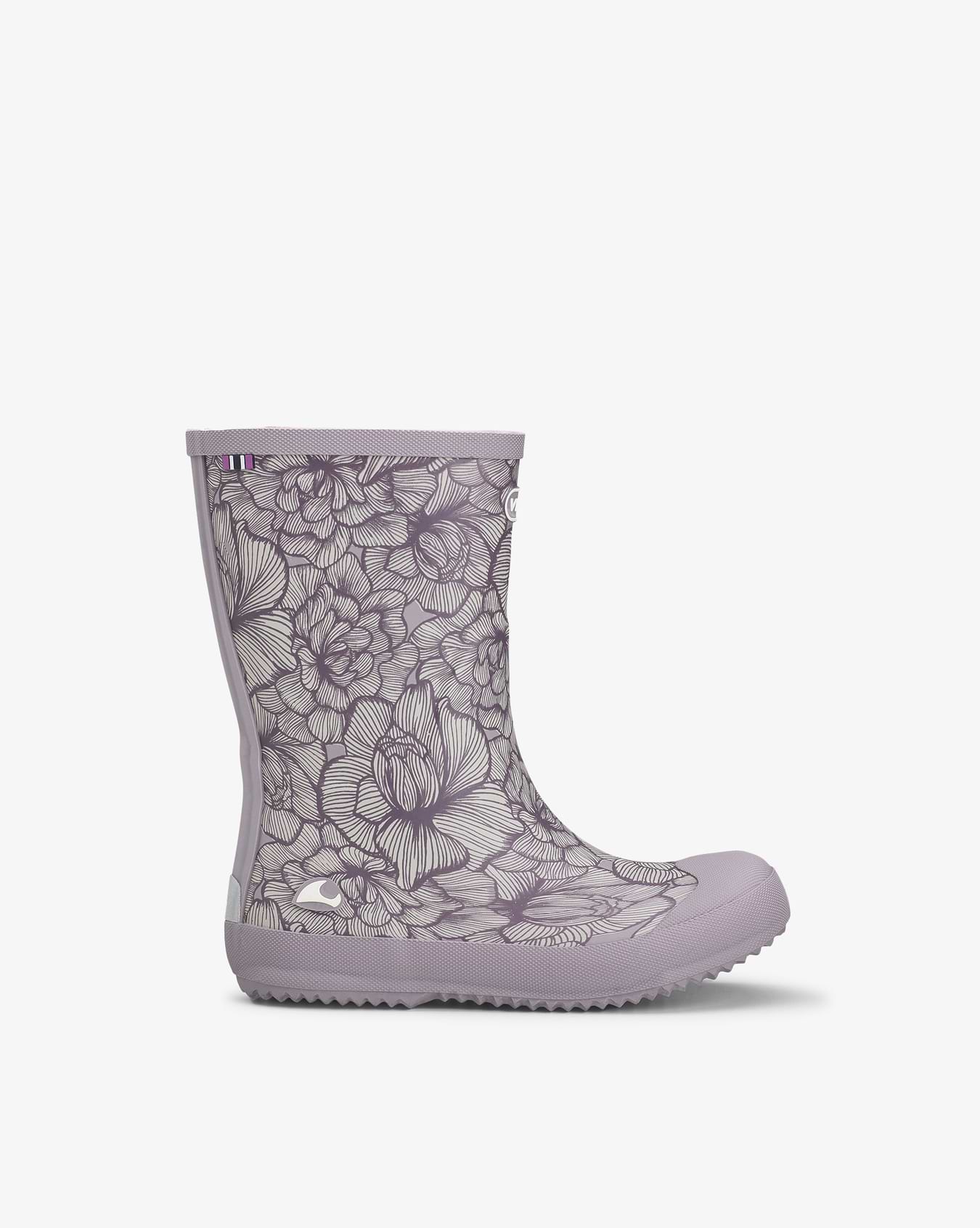 Indie Print Dusty Pink/Cream Rubber Boot