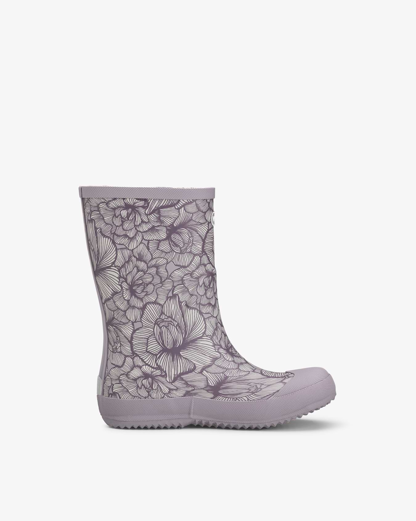 Indie Print Dusty Pink/Cream Rubber Boot