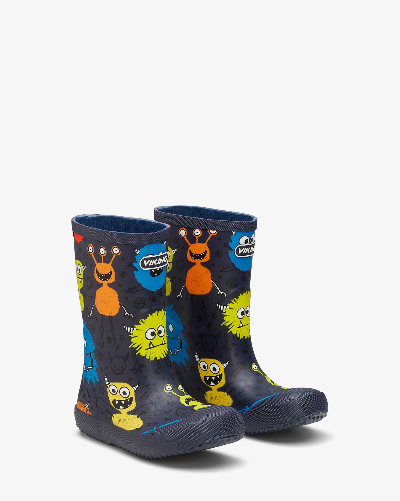 Indie Print Navy/Multi Rubber Boot