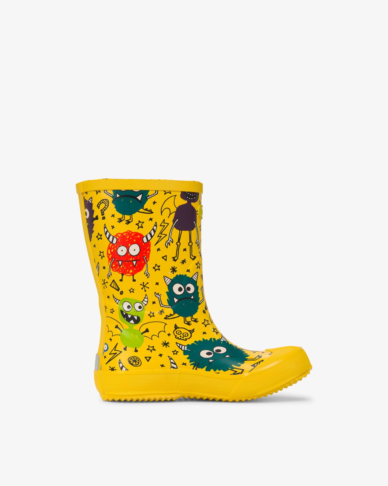 Viking Indie Print Kids Rubber Boots Yellow