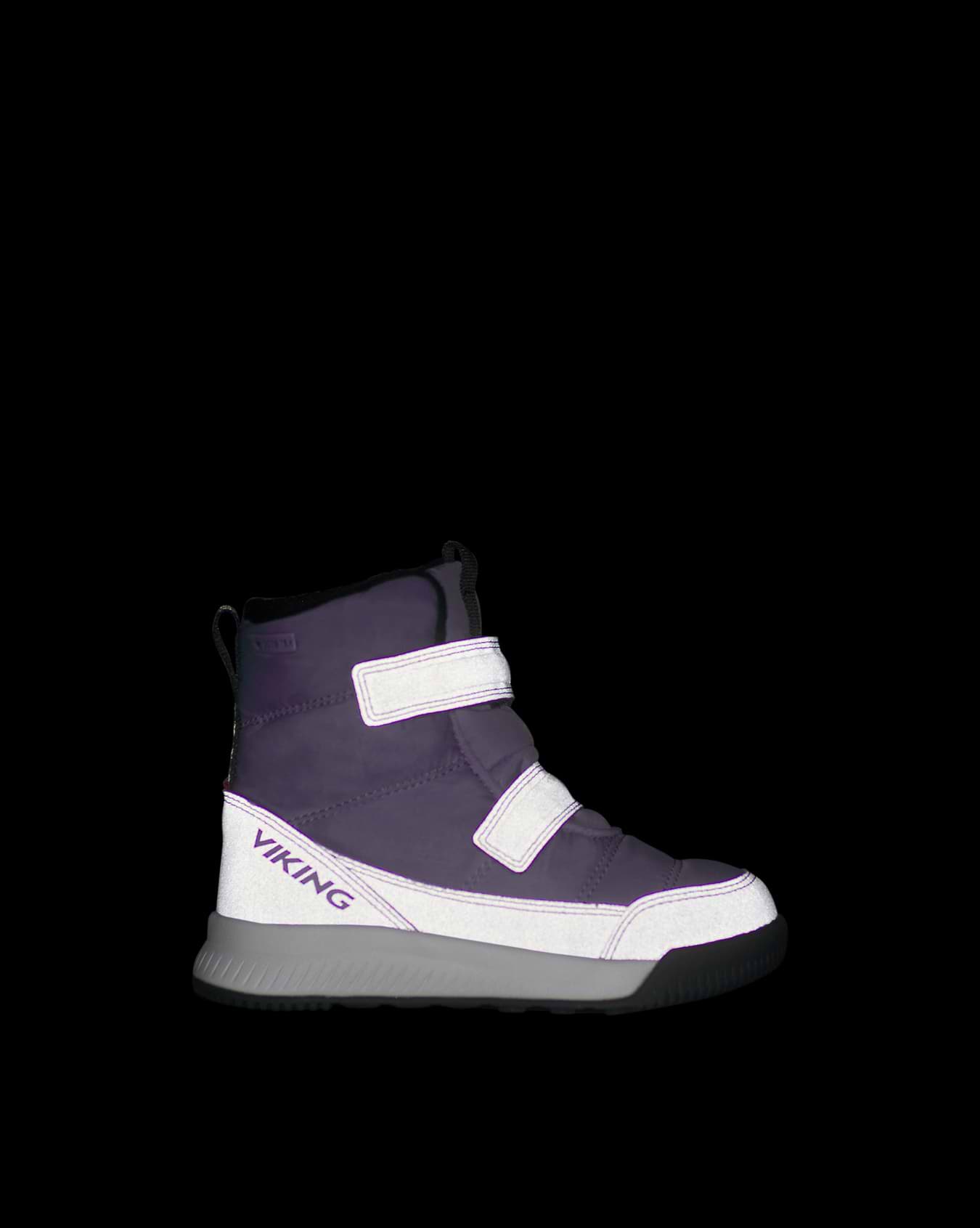 Viking Aery Kids Winter Shoes Purple Gore-Tex Velcro