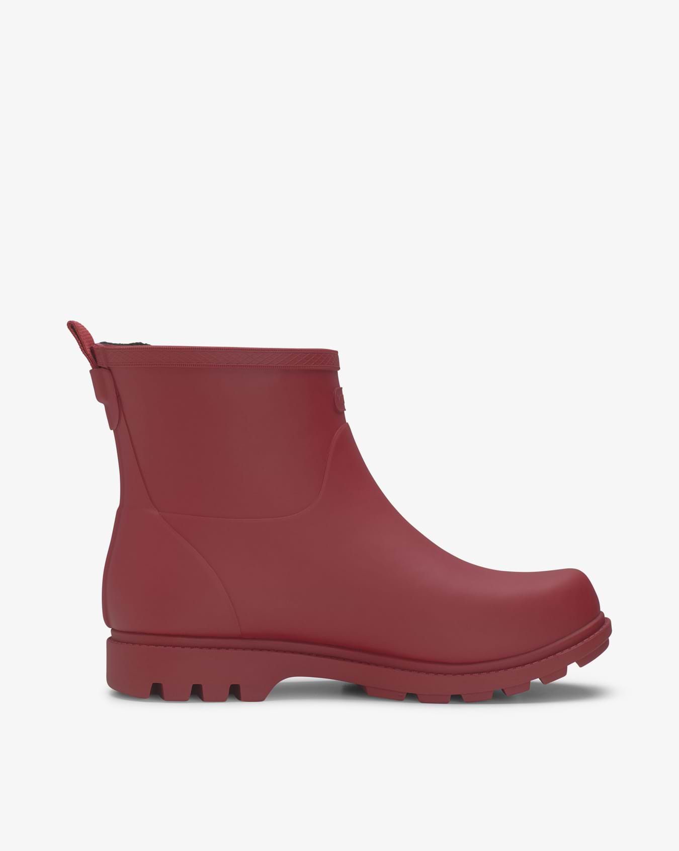 Noble Warm Dark Red Rubber Boot