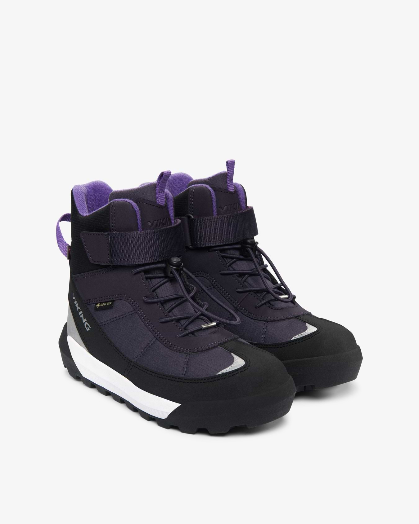 Viking Expower Jr Winter Shoes Purple Gore-Tex Velcro