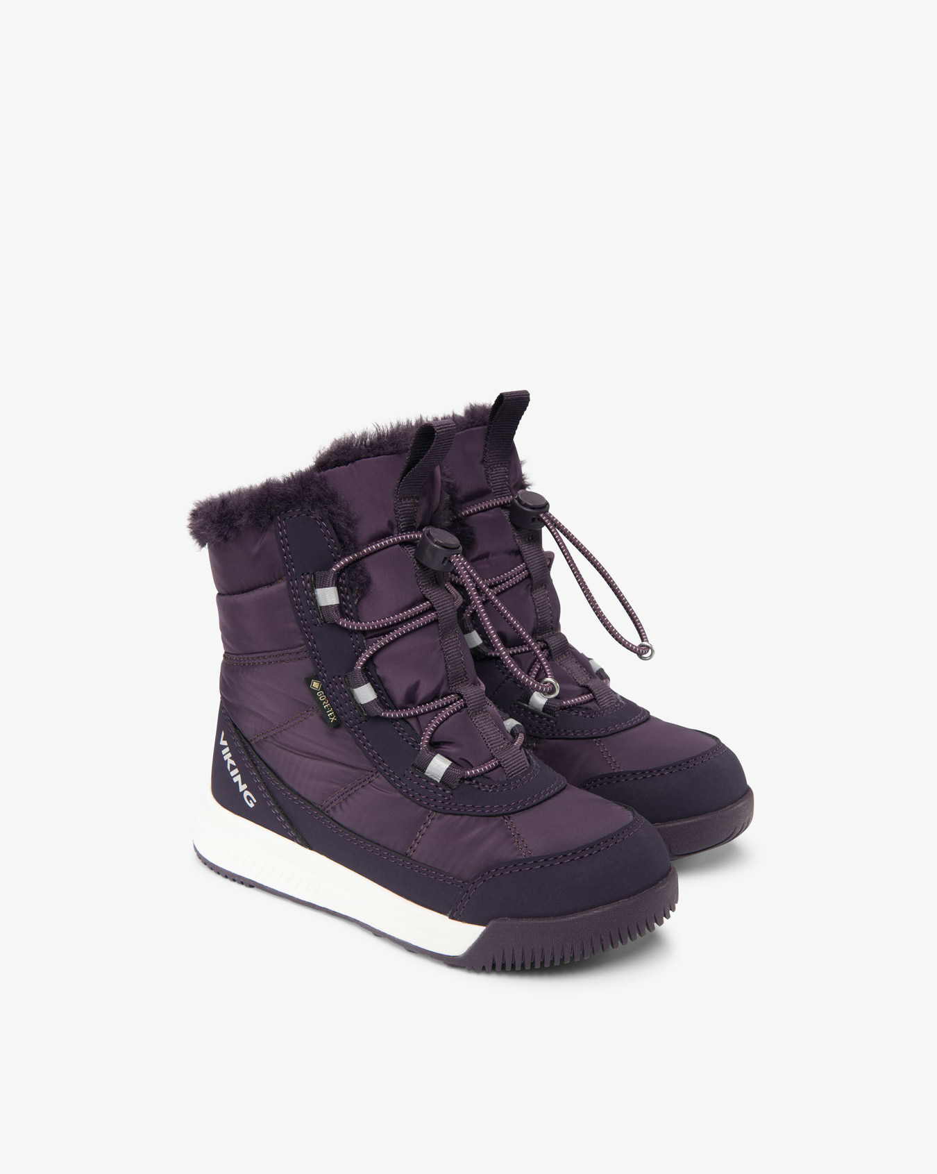 Viking Aery Kids Winter Shoes Purple Gore-Tex Speedlace