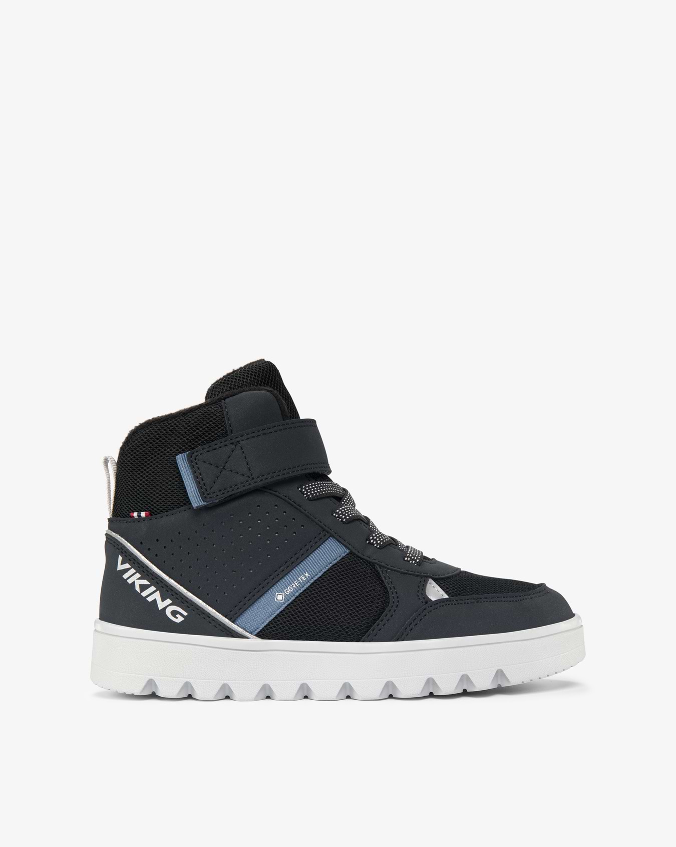 Viking Fleek Jr Winter Shoes Black Gore-Tex Velcro