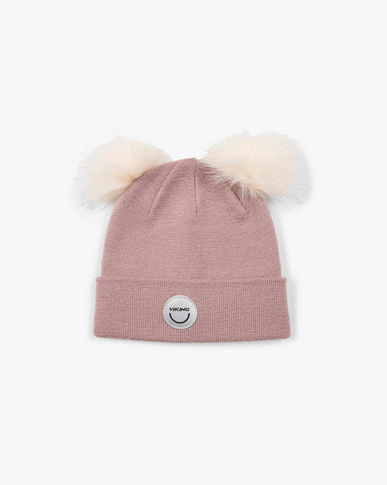 Viking Kids Play Pon Pon Wool Beanie Pink