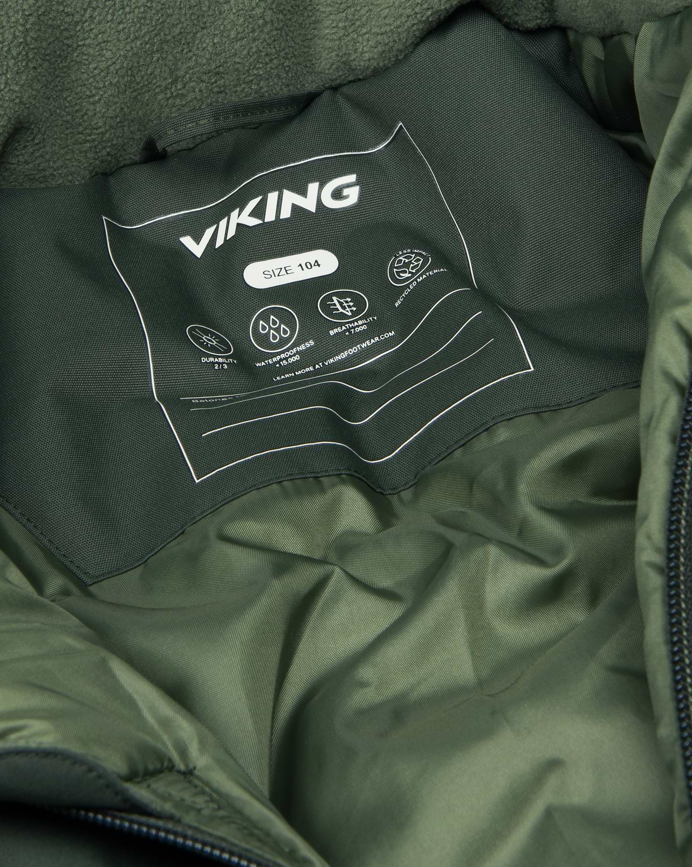 Viking Kids Toasty Winter Playsuit Green