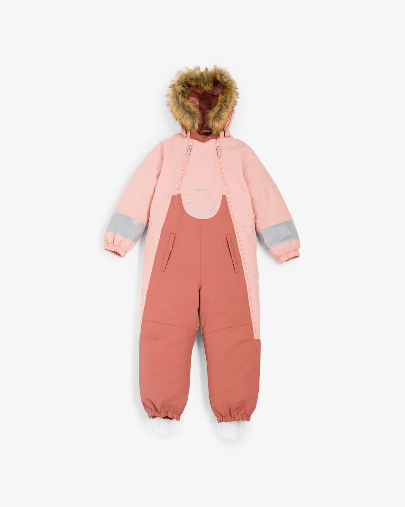 Viking Alv Winter Playsuit Kids Pink