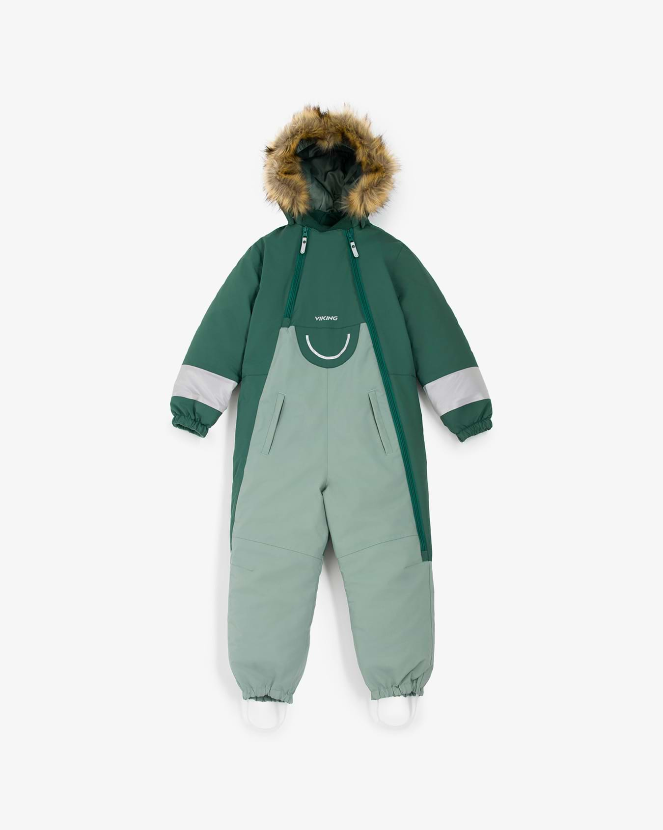 Viking Alv Winter Playsuit Kids Green