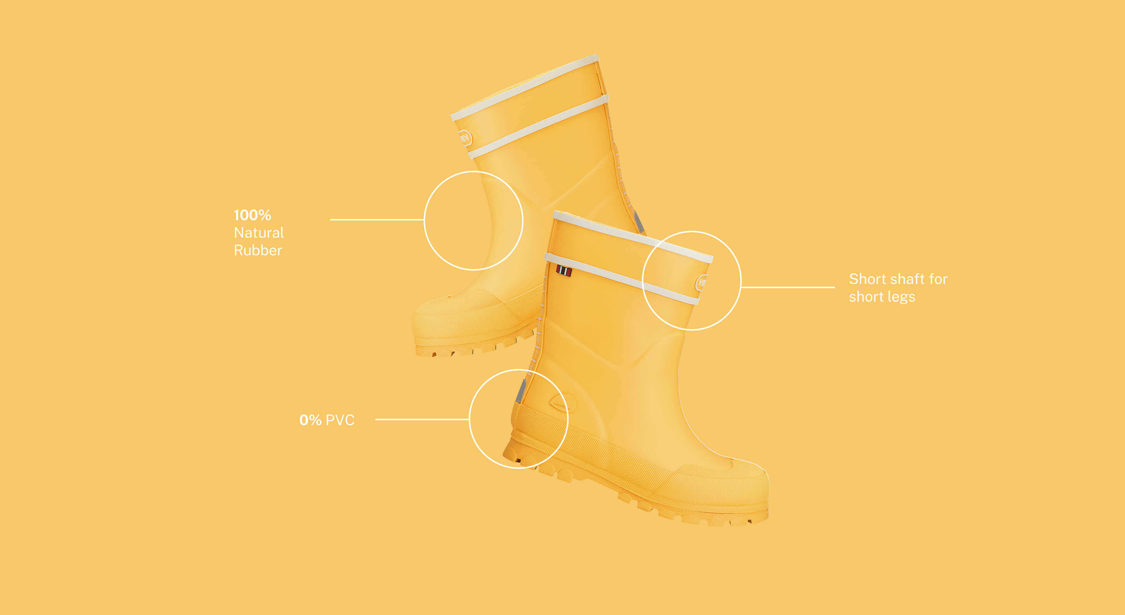 kids viking rubber boots yellow shoes