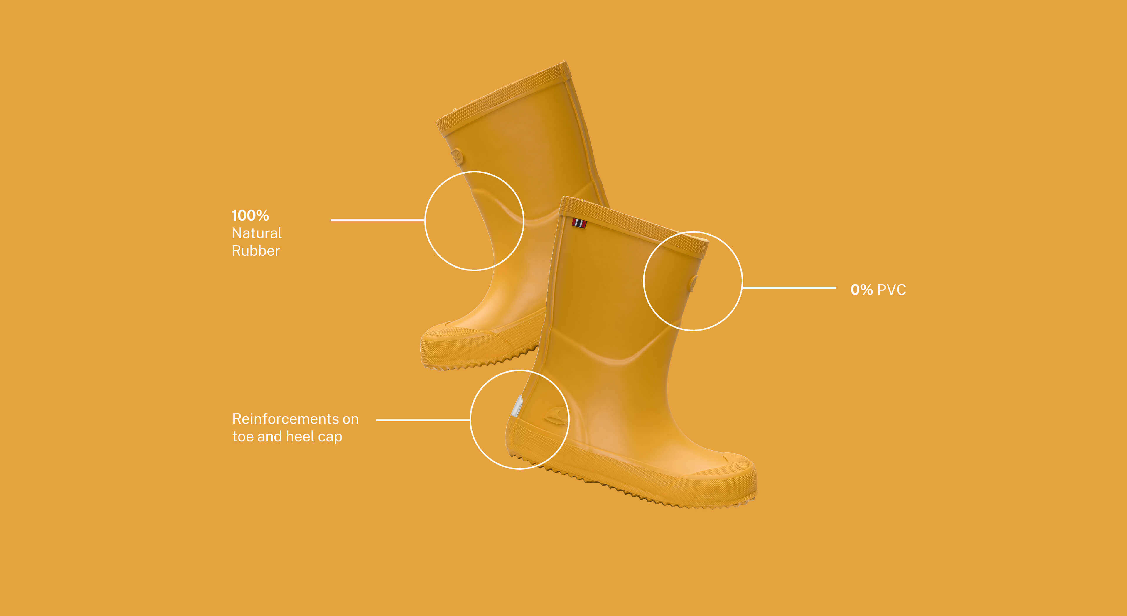 kids viking rubber boots yellow shoes