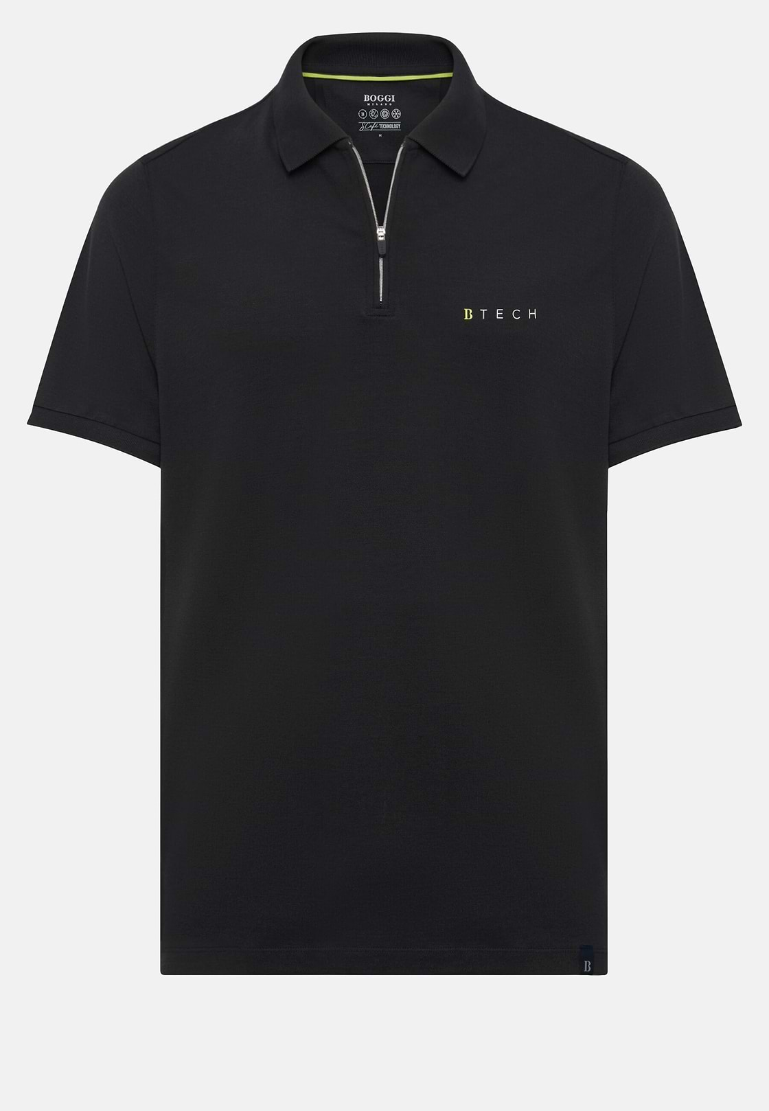 Polo de piqué de alto rendimiento, Negro, hi-res