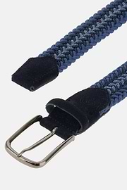 Cintura Intrecciata Misto Viscosa, Navy, thumb, 2