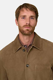 Shacket in Leather, CAML, thumb, 3