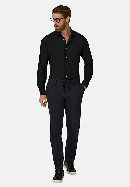 Pantalón De Nailón Elástico B Tech, Negro, hi-res