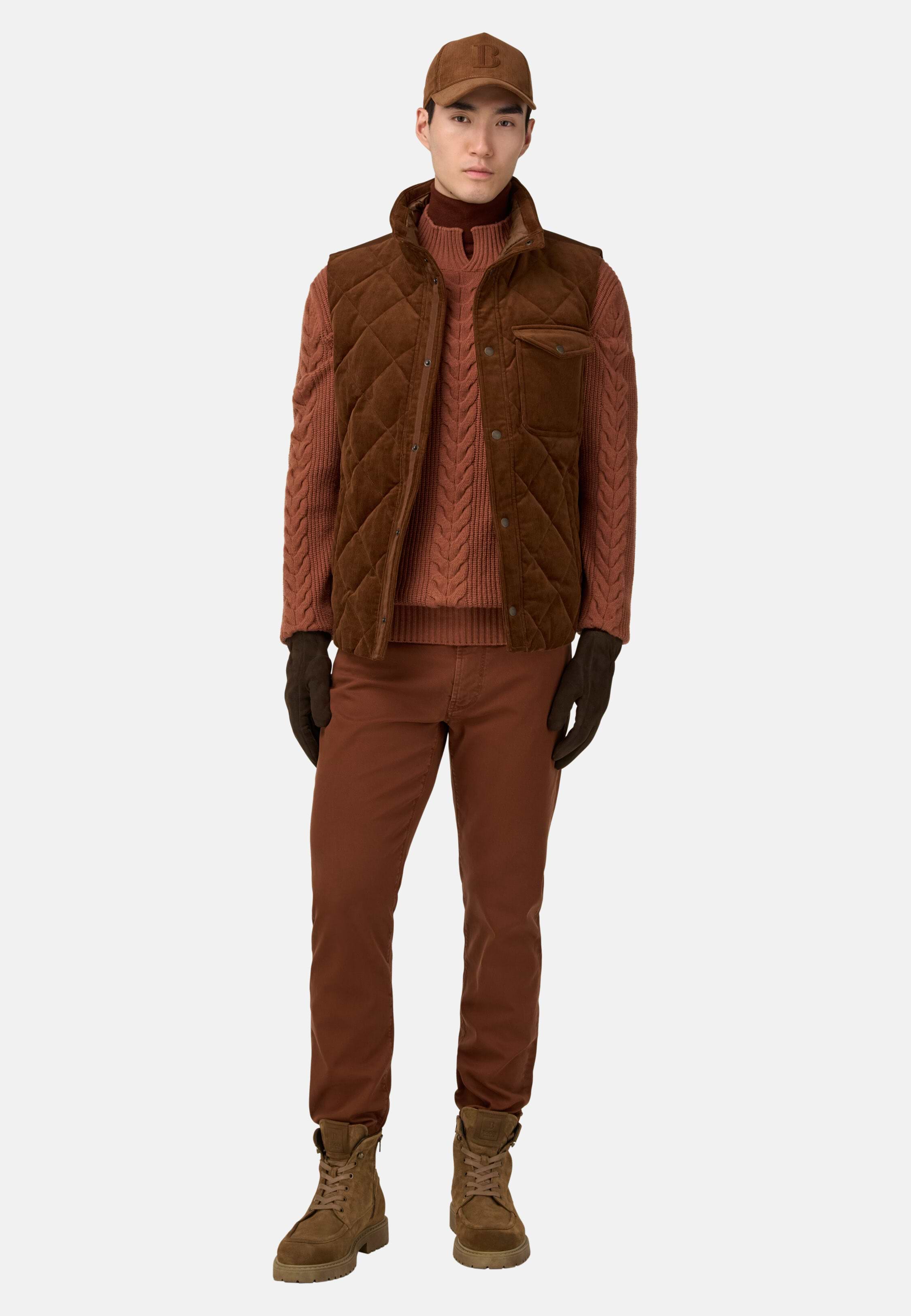GILET UOMO 100% COTONE FODERATO IN BEMBERG