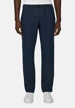 Pantalon En Lin Avec Cordon De Serrage