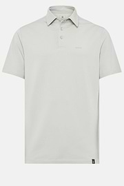 Polo In Cotone Supima Elasticizzato, Light grey, hi-res