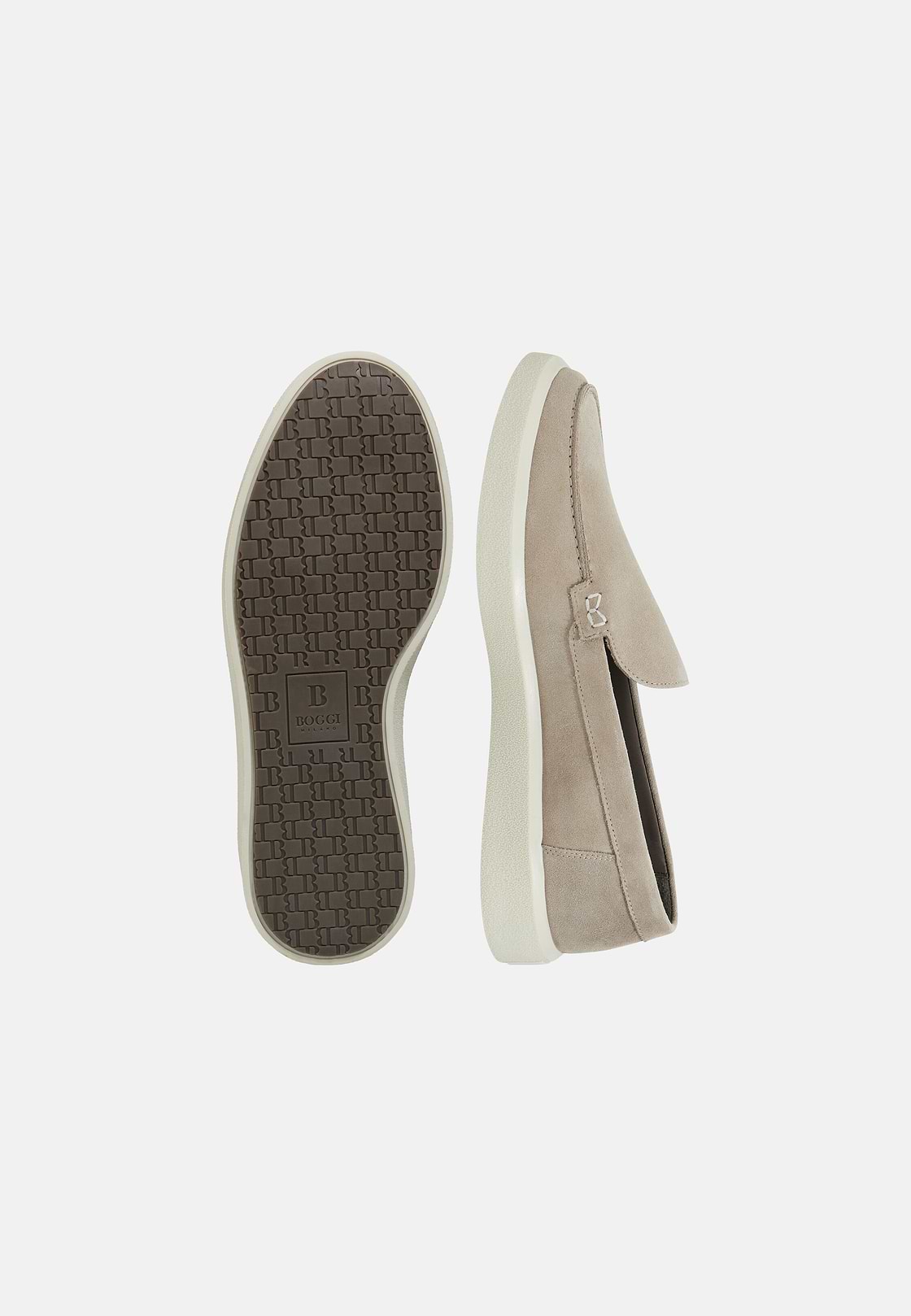 Stratus Loafers in Suede Leather, Sand, hi-res