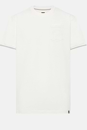 Camiseta De Mezcla Algodón Orgánico, Blanco, hi-res