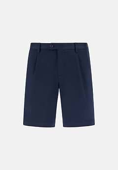 Stretch Cotton and Tencel Bermuda Shorts