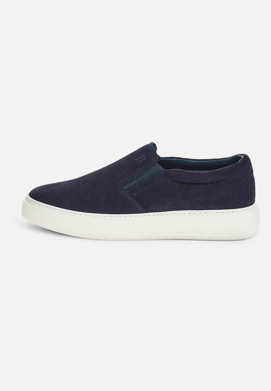 Slippers En Daim, bleu marine, hi-res