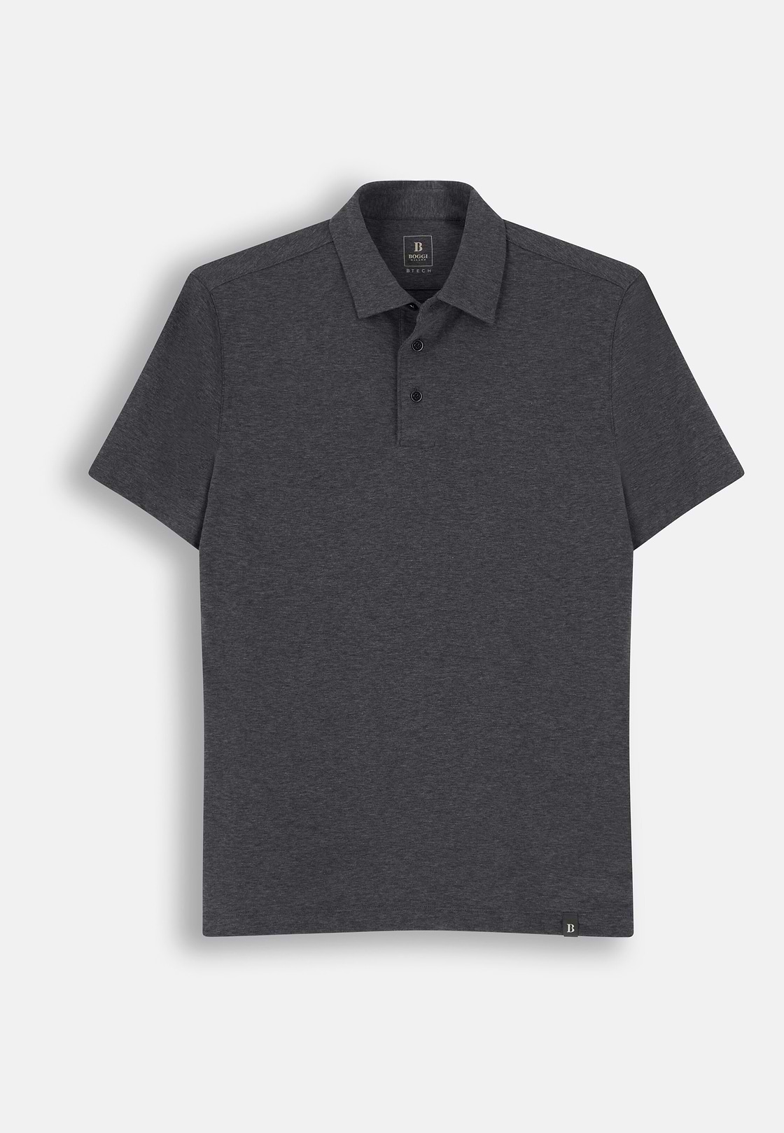 Polo aus Piqué Mischgewebe B Tech, Dunkelgrau, hi-res, 5