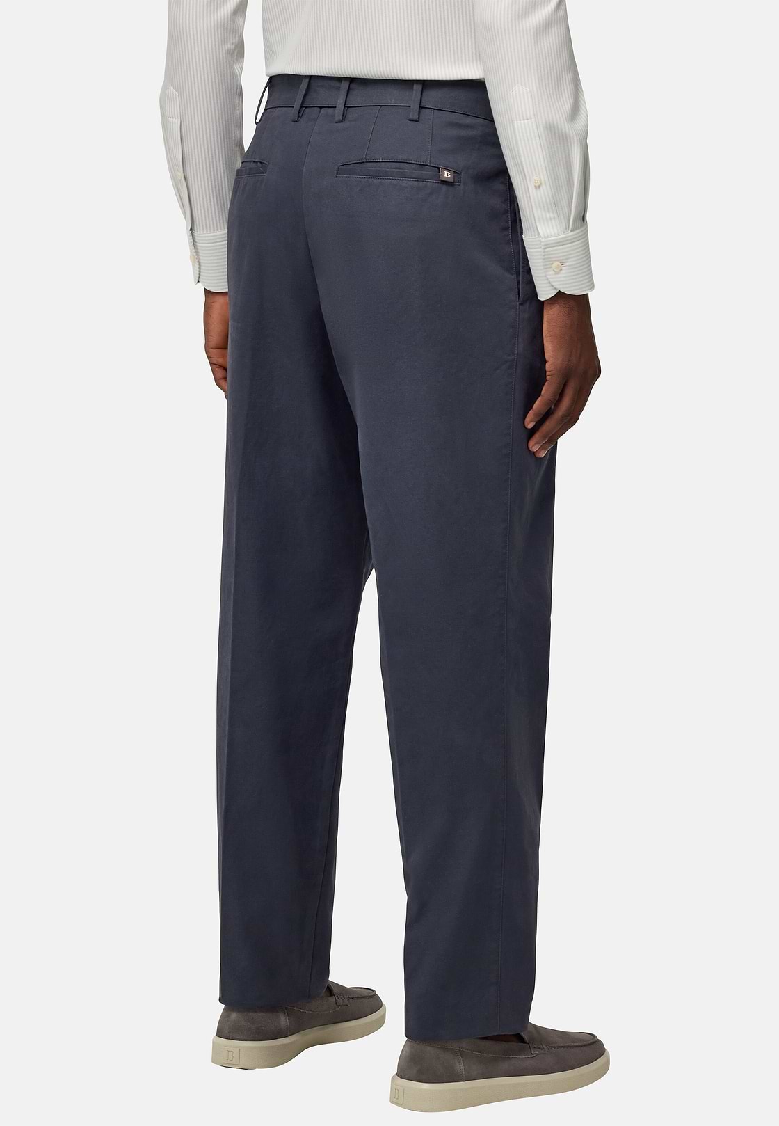 Cotton Trousers, Charcoal, hi-res
