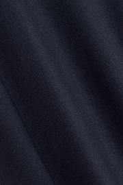 Suit Double-Breasted Patterned Wool Flannel, Navy blue, thumb, 6