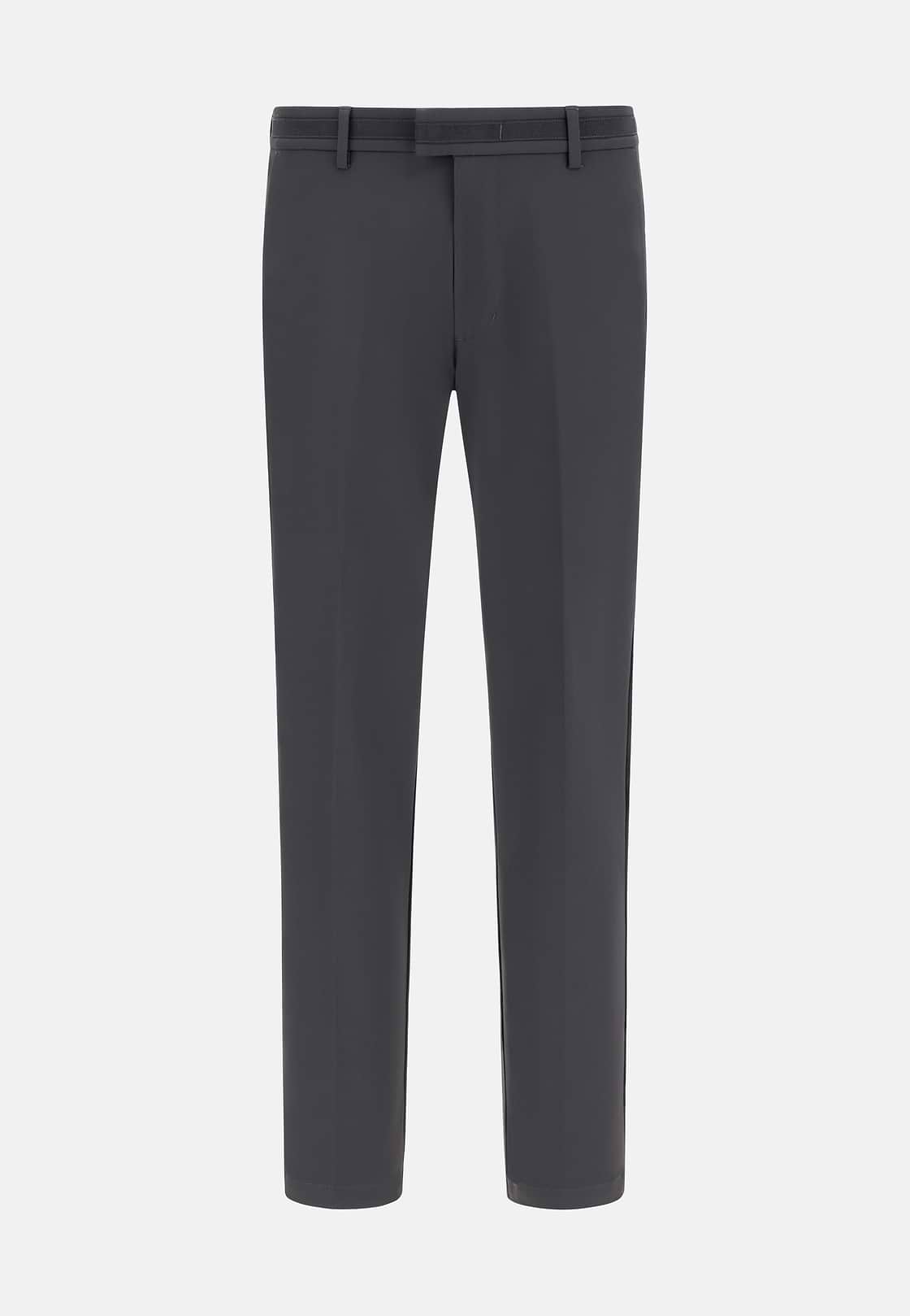 Pantaloni In Nylon Elasticizzato B Tech, Grigio scuro, hi-res