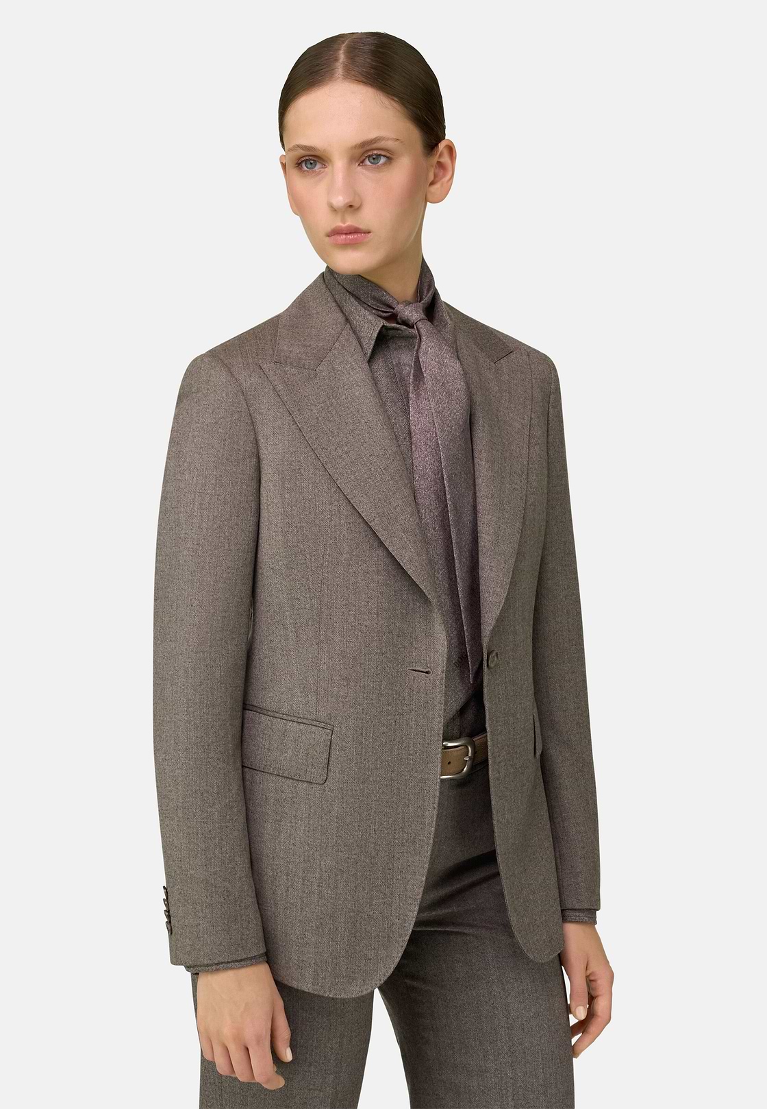 Blazer in Wool, Taupe, hi-res, 1