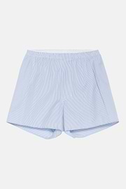 ★Wai Kei★ Striped Boxer Shorts Sky Blue YKBD02PT01-1 Men's Light Blue Striped Cotton Boxer Shorts | Boggi Milano