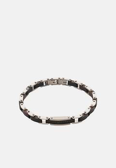 Bracciale A Maglia In Acciaio E Legno