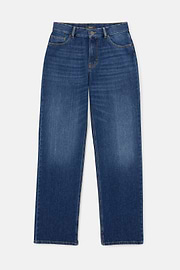 Cotton Denim Jeans, Medium Blue, thumb, 5