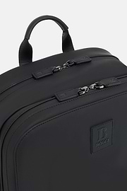 Rucksack aus gummiertem technischem Gewebe, Schwarz, thumb, 3