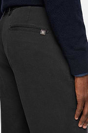 Stretch Cotton Trousers, Navy blue, hi-res